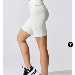 Twenty montreal white leopard biker shorts